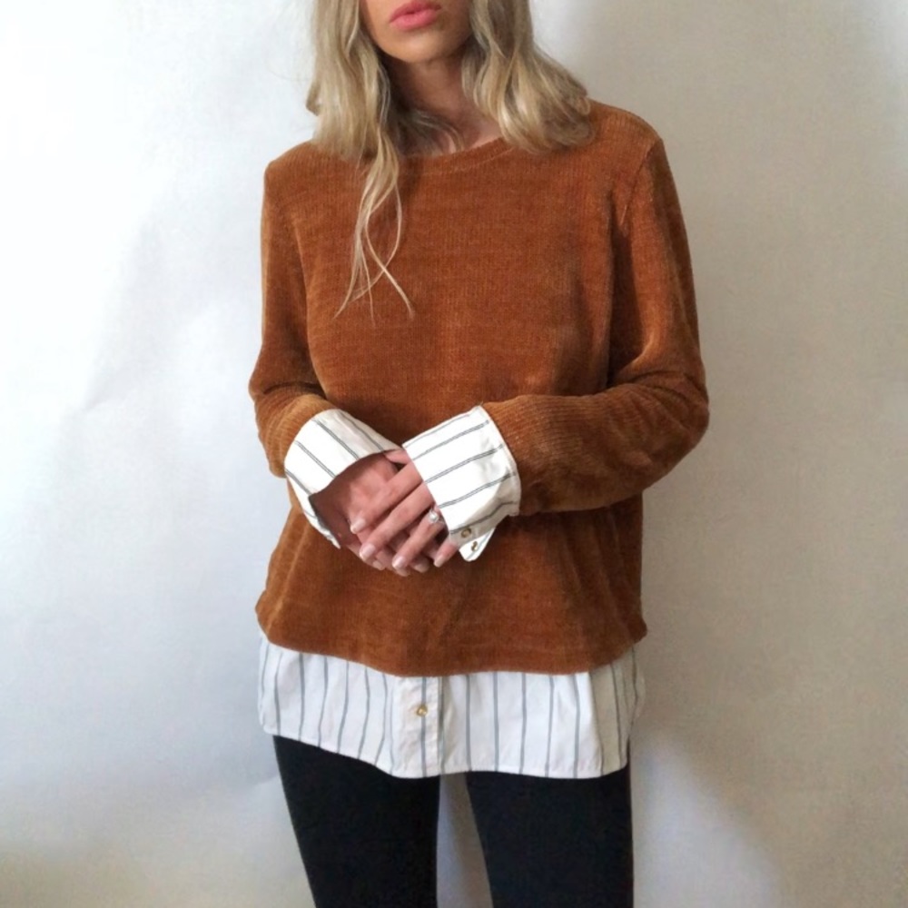 •Rafaella• sweater built in shirt